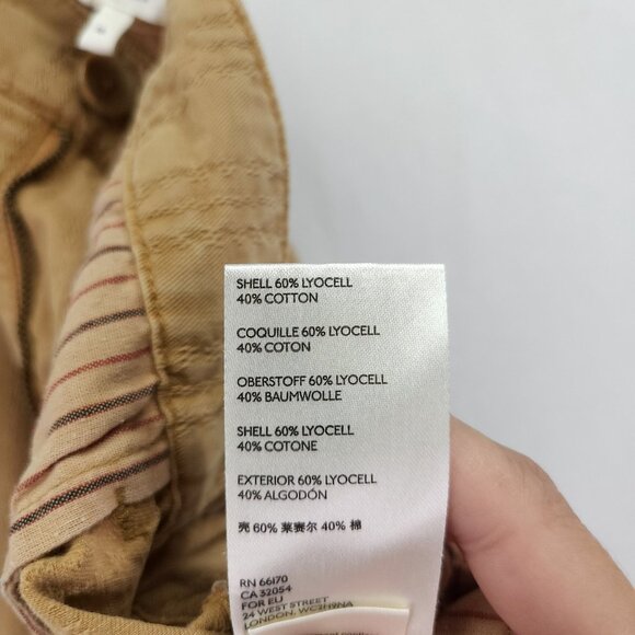 By Anthropologie Pleated Straight Pants Size 28 Textured Trousers High Rise - Picture 12 of 14